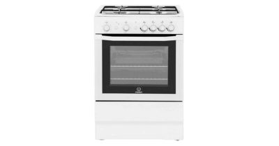 Indesit I6GG1W 60cm Freestanding Gas Single Cavity Cooker in White